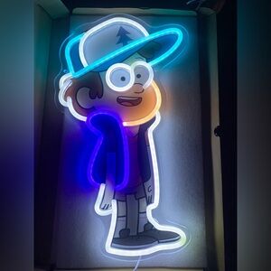 Neon Cartoon Character Disney: Gravity Falls - Dipper Pines Neon light